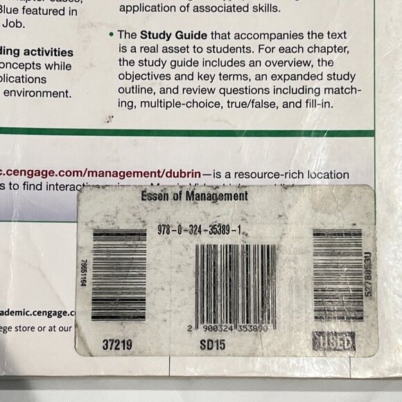 Essentials of Management by Andrew J. DuBrin Verson: 8e Soft Cover - Picture 3 of 5